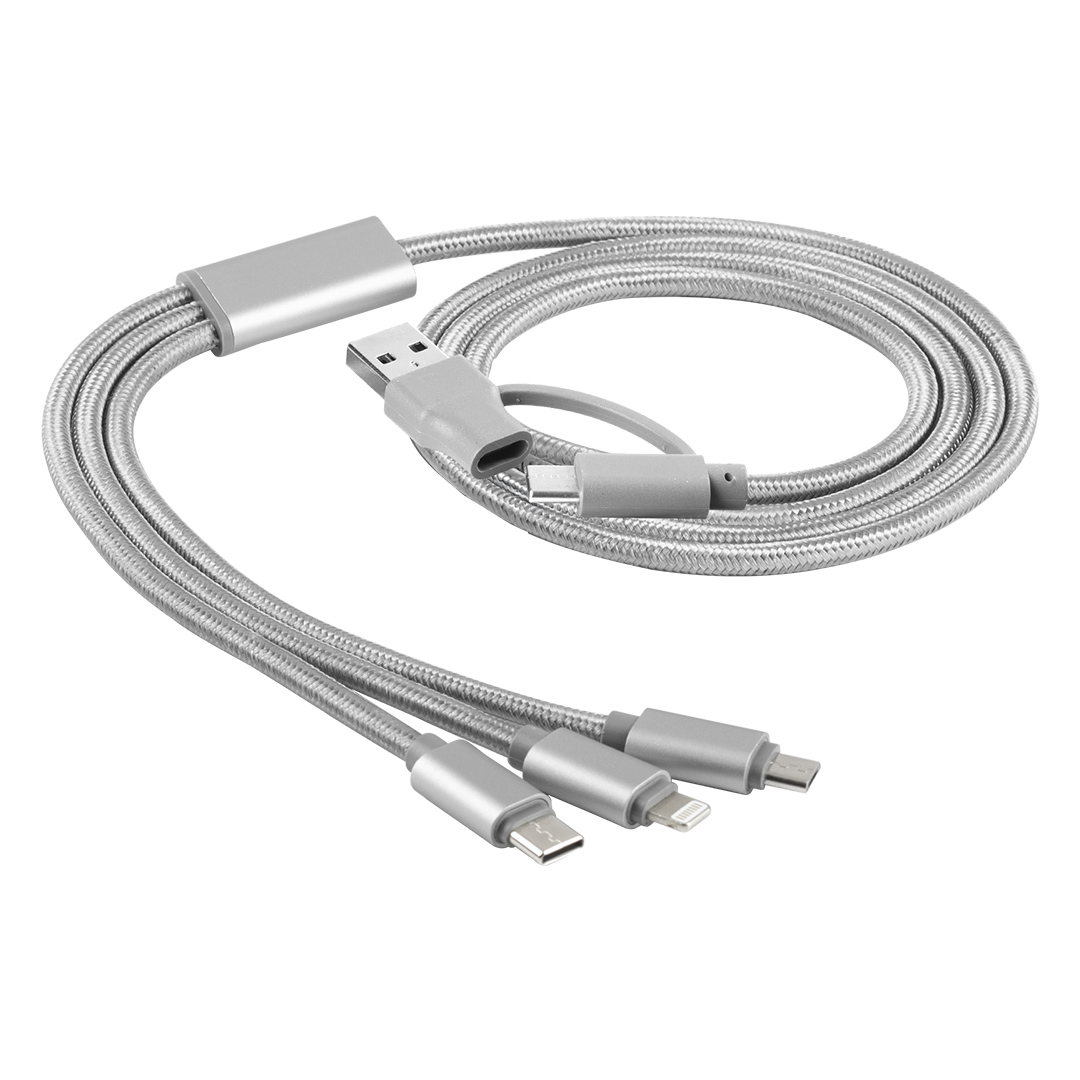 USB / Type-C charging and data cable, 6 in 1, 20W